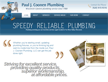 Tablet Screenshot of coonenplumbing.com